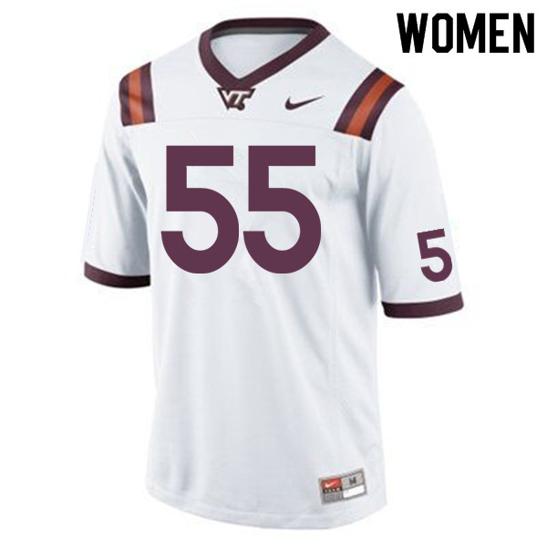 Women #55 Luke Tenuta Virginia Tech Hokies College Football Jerseys Sale-Maroon